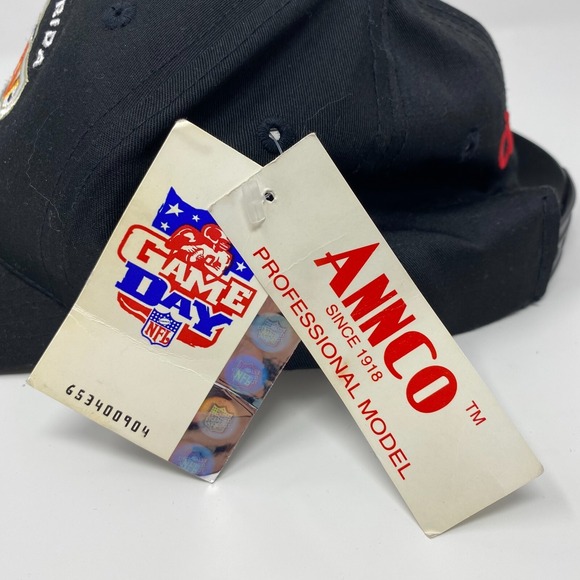 Super Bowl XXXV Tampa VTG Black Logo Athletic Cintas Snap Back Hat New with Tags - Picture 3 of 8